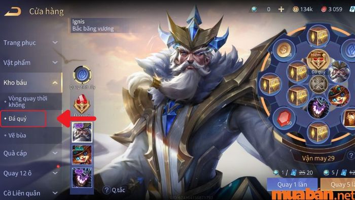 Chọn phần đá quý