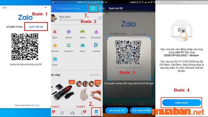 Đăng nhập Zalo qua mã QR trong 4 bước đơn giản