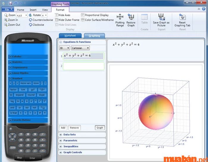 Microsoft Mathematics là ứng dụng giải toán trên máy tính rất phổ biến trong cộng đồng học sinh và sinh viên.