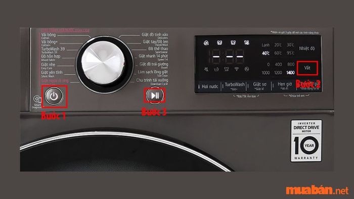 Hướng dẫn chi tiết để khôi phục cài đặt máy giặt LG Inverter