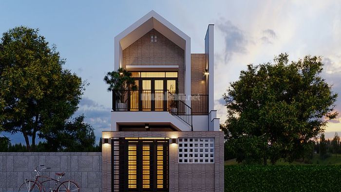 Nhà mặt tiền ống 2 tầng 2 phòng ngủ