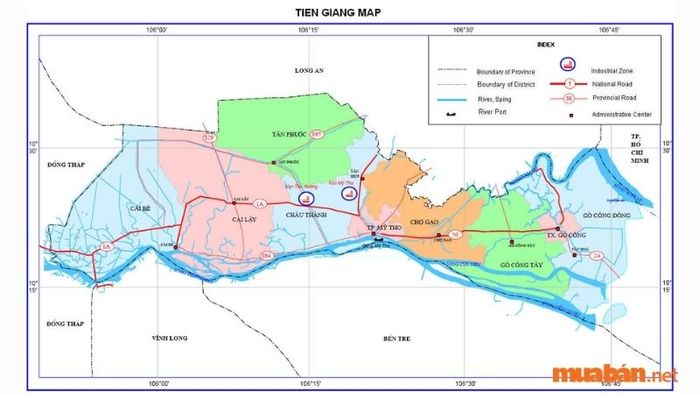 Tiền Giang là một trong những khu vực kinh tế quan trọng của Đồng bằng Sông Cửu Long và cả khu vực Nam Bộ.