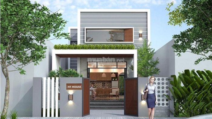 Nhà cấp 4 mái bằng với 3 phòng ngủ và gác lửng
