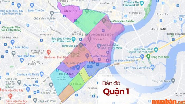 Quận 1 có tổng cộng bao nhiêu phường?