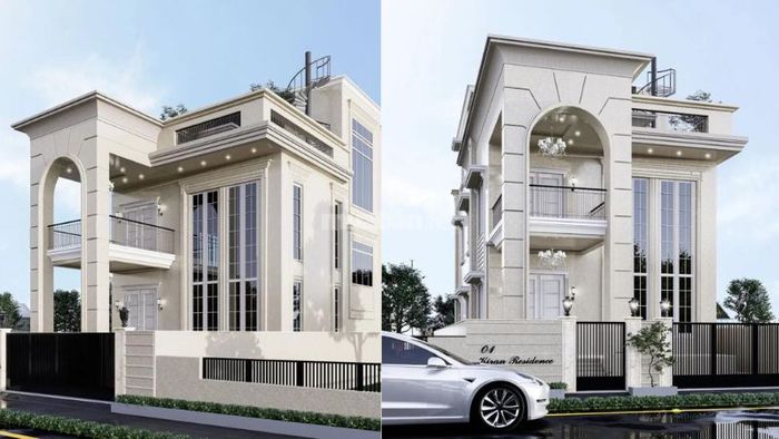 Mẫu nhà phố tân cổ điển được yêu thích nhất hiện nay