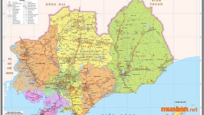Bà Rịa – Vũng Tàu nằm trong miền Nam Việt Nam, có 8 đơn vị hành chính cấp