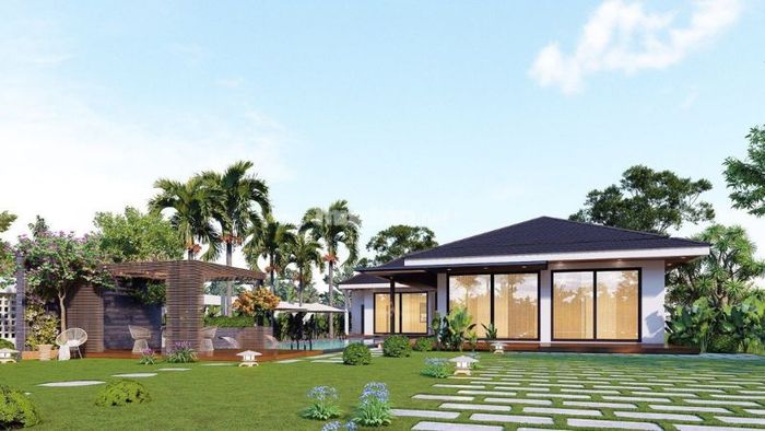 Nhà gác lửng 3 phòng ngủ kiểu mái Nhật