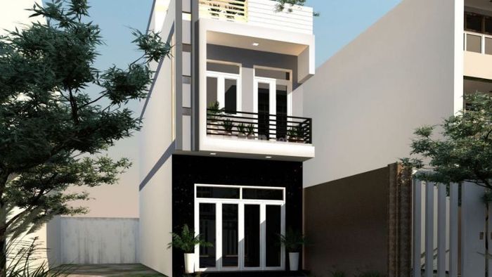 Nhà mặt tiền ống 2 tầng với 3 phòng ngủ