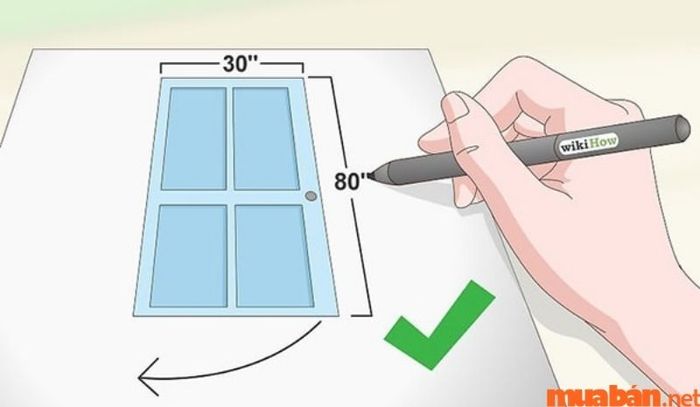 Để có được cách tính mét vuông cửa chính xác, cần phải đo đạc tỉ mỉ và hợp lý.