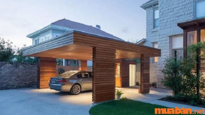Thiết kế nhà để xe ô tô góp phần nâng cao tính thẩm mỹ cho ngôi nhà