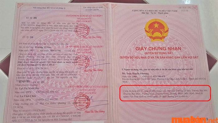 Hình thức sở hữu chung được ghi nhận trong Giấy chứng nhận quyền sử dụng đất