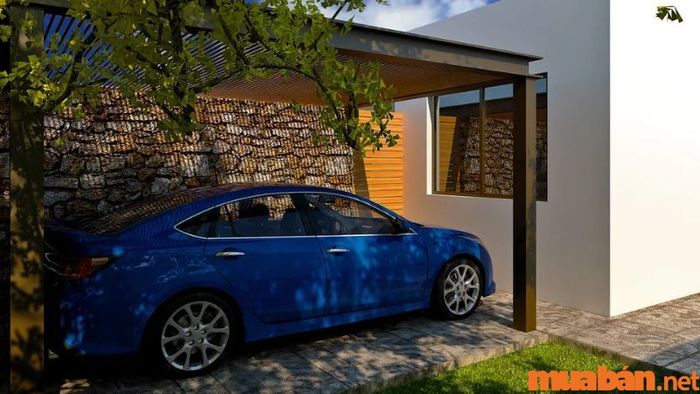 Kích thước mẫu nhà để xe ô tô cho 4 chỗ