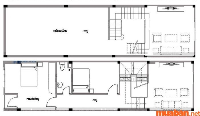 Thiết kế nhà vừa ở vừa buôn bán theo kiểu mái thái