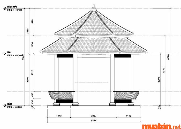 Khám phá mẫu thiết kế nhà lục giác với mái chồng diêm thoải