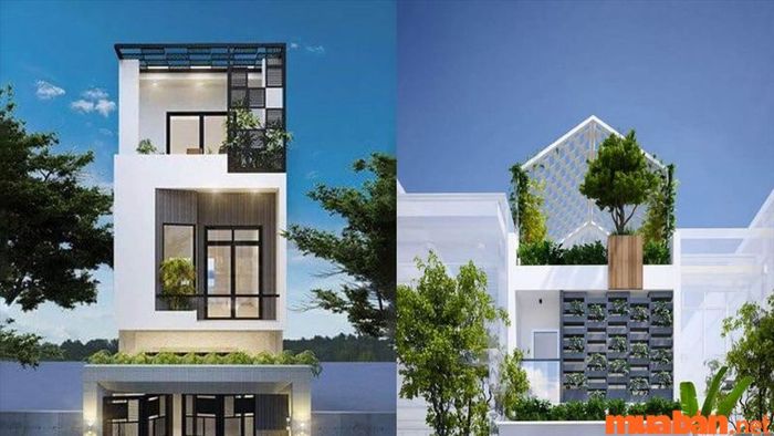 Mẫu thiết kế cho tầng tum