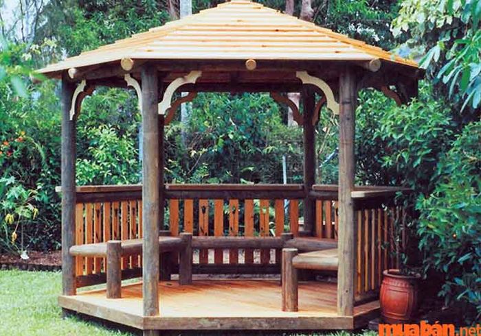 Mẫu nhà lục giác với mái dốc thoải