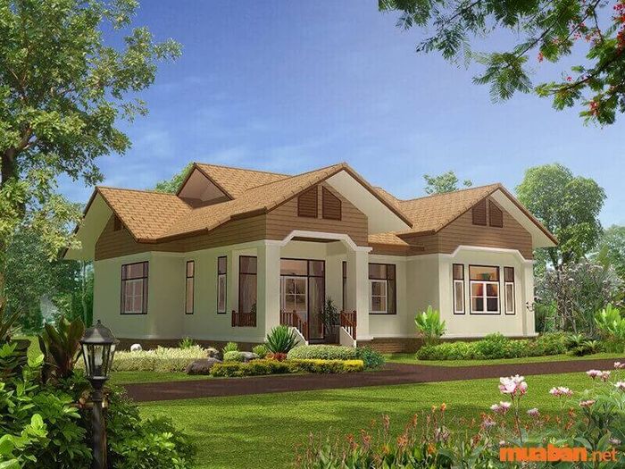 sơn mặt tiền nhà màu xanh ghi