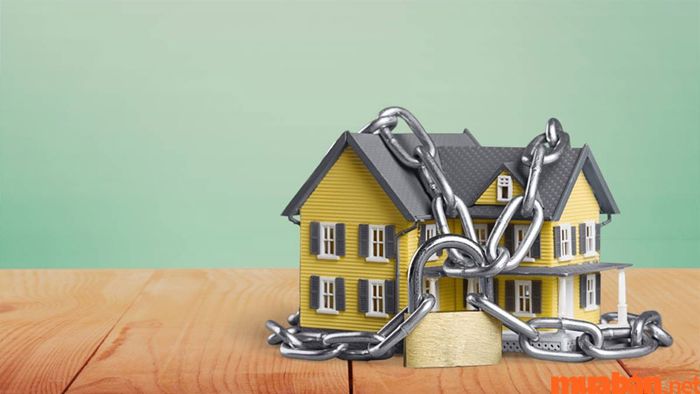 Đất đang cầm cố không thể xây dựng hoặc chuyển nhượng