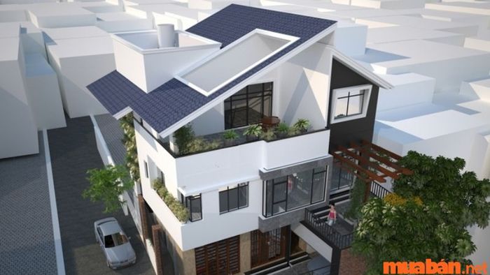 Mẫu thiết kế cho tầng tum