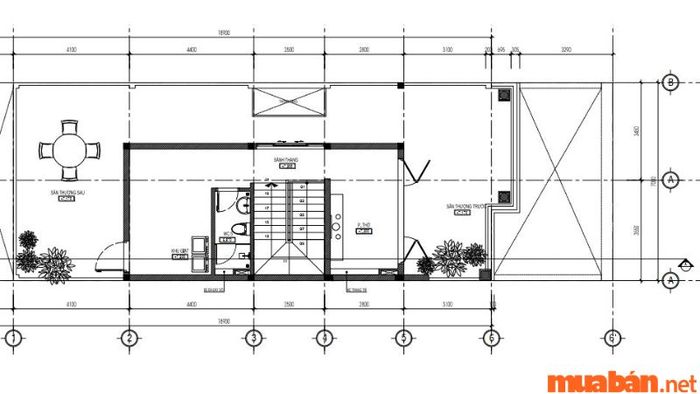 Mẫu bản vẽ tiêu chuẩn cho thiết kế tầng tum