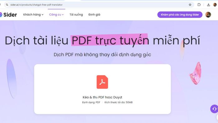 Sider AI có khả năng đọc tệp hình ảnh và PDF