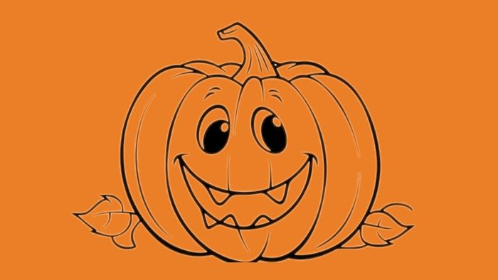Những hình vẽ bí ngô Halloween dễ thương