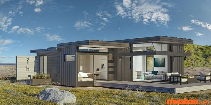 Nhà tiền chế bằng tôn có thiết kế kiểu ống