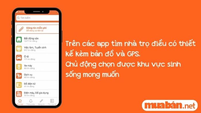 Ứng dụng tìm nhà trọ