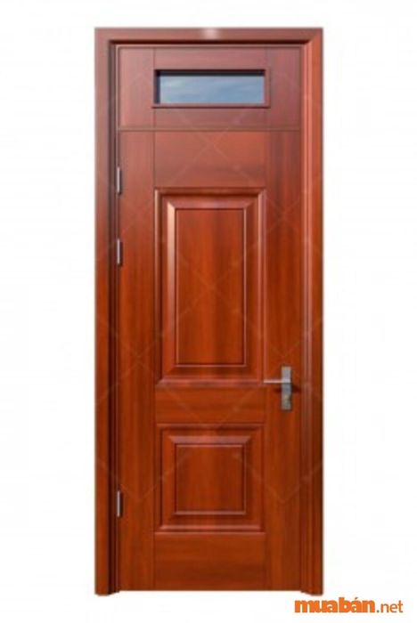 Cửa sắt phòng trọ 1 cánh phong cách giả gỗ