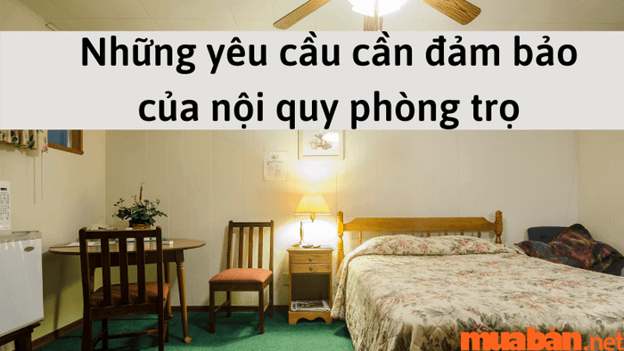 quy tắc phòng trọ