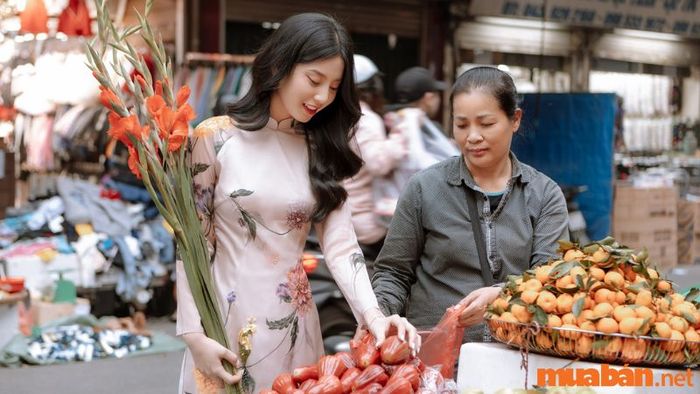 Chụp ảnh Tết tại Chợ Đồng Xuân
