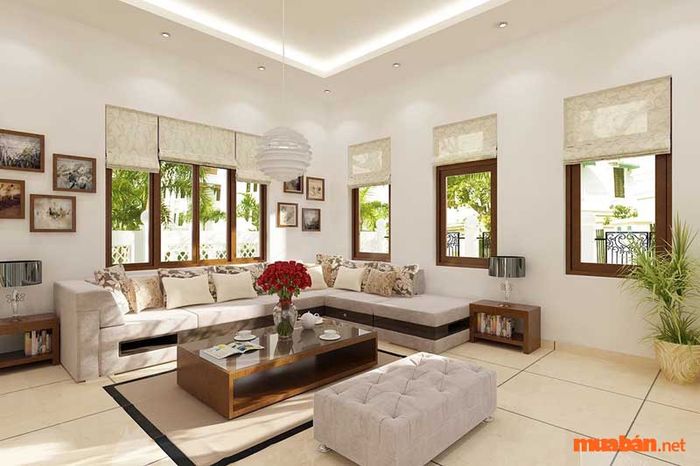 Liên kết các ô cửa sổ để tạo không gian thoáng đãng cho ngôi nhà thóp hậu