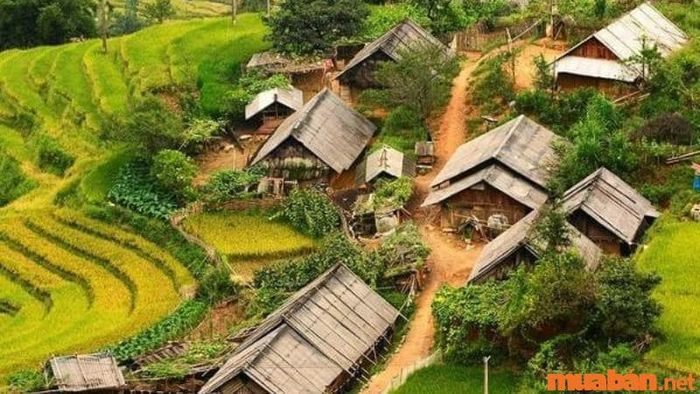 Những mái nhà tranh vách đất đẹp đến nao lòng, thể hiện rõ nét văn hóa của người dân tộc Giáy.