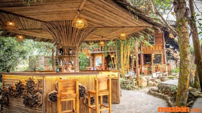 Sapa Riverside Ecolodge có thiết kế rất đẹp, thu hút nhiều bạn trẻ đến chụp ảnh check-in