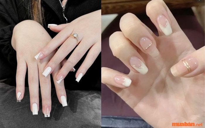 Mẫu nail đơn giản, nhẹ nhàng nhưng vẫn giữ được vẻ sang trọng