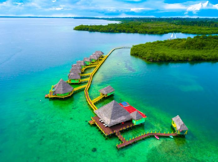 Punta Caracol’s overwater bungalows in Panama