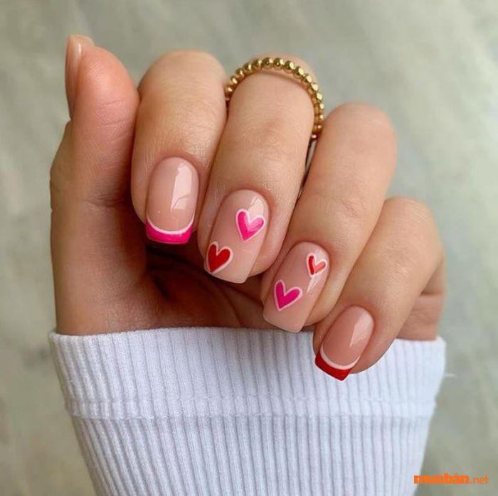 Mẫu nail đơn giản, thanh thoát cho các nàng trong dịp Tết 2024