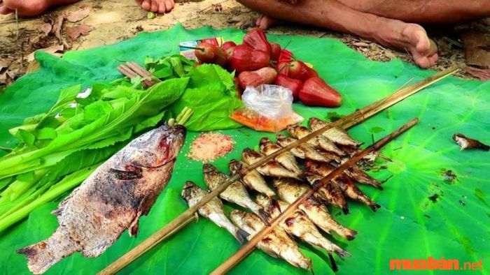 Cá suối nướng