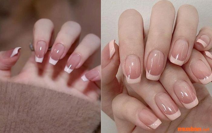 Mẫu nail đơn giản tông hồng