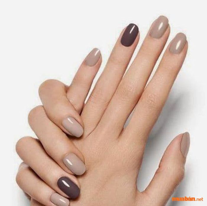 Bộ nail đơn giản lý tưởng cho các bạn gái có làn da trung tính