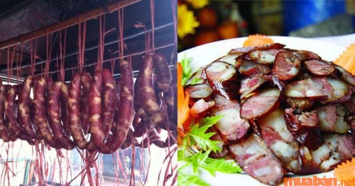 Bạn có thể mua lạp xưởng làm quà khi đi du lịch tại Yên Bái.