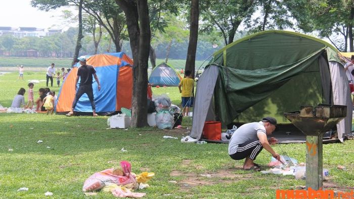 Luôn giữ gìn vệ sinh và bảo vệ môi trường trong khi Glamping