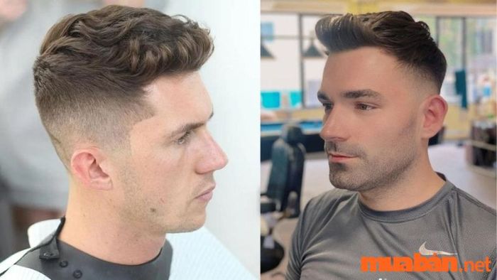 Kiểu tóc short quiff kết hợp với undercut được nhiều bạn nam chọn lựa.