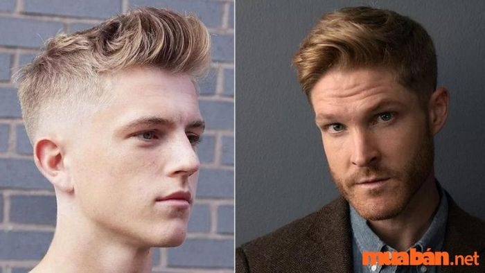 Kiểu tóc short quiff đơn giản với mái phồng tự nhiên và vuốt ngược ra sau.