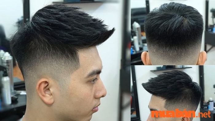 Short quiff với phần mái chải lên theo hình mũi thuyền