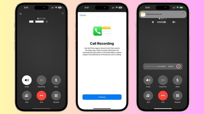 Ghi âm cuộc gọi trên iPhone với Apple Intelligence rất tiện lợi