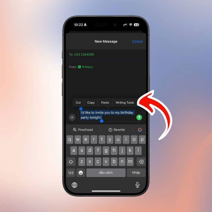 Hướng dẫn chi tiết sử dụng công cụ viết Apple Intelligence trên iOS 18.1 2