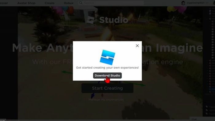 Cách tạo game trong Roblox tải cài đặt bước 3