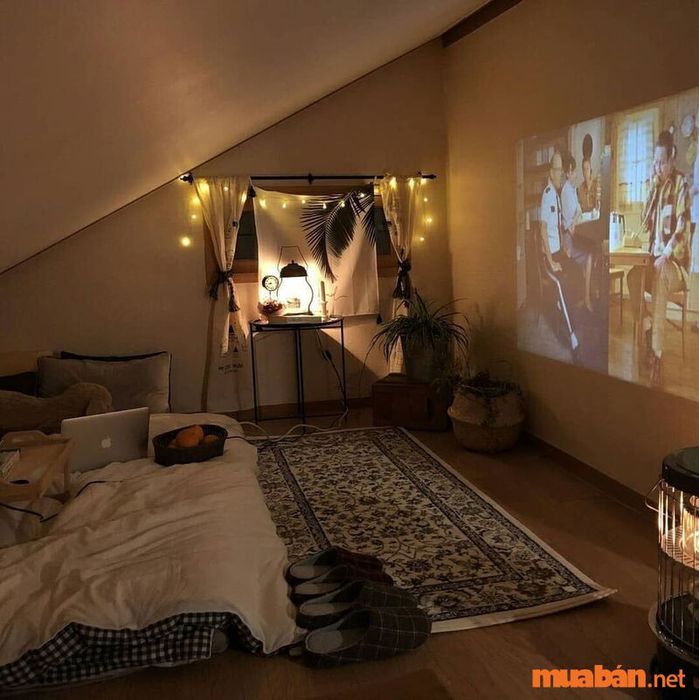 Không gian phòng ngủ chill phong cách vintage cho nữ tạo nên vẻ hoài cổ và lãng mạn