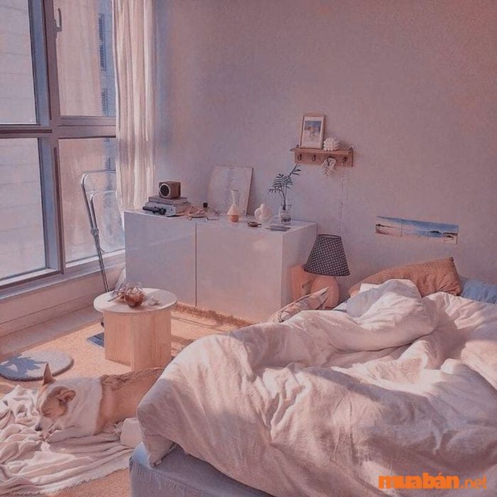 Trang trí phòng ngủ chill với ánh sáng dịu nhẹ